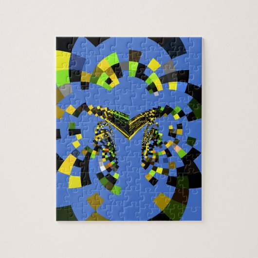 Puzzle M Blue (Vertical)