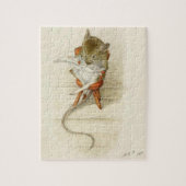 Puzzle M. Dormouse lit le journal (Vertical)