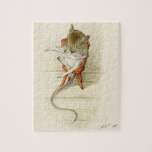 Puzzle M. Dormouse lit le journal (Vertical)