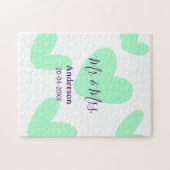 Puzzle M. & Mme ajoutent le nom de famille date année cad (Horizontal)