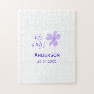 Puzzle M & Mme ajoutent le nom de famille date année cade