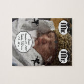 Puzzle M. Mustache Lil Man Baby Boy Statistiques (Horizontal)