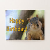 Puzzle M. Squirrel souhaite un joyeux anniversaire (Horizontal)
