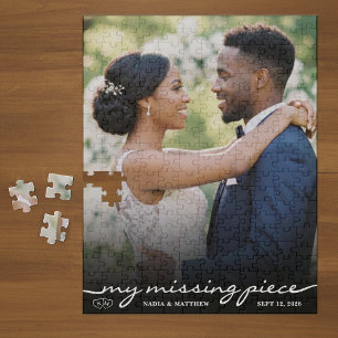 Puzzle Ma pièce manquante Photo Saint-Valentin Mariage