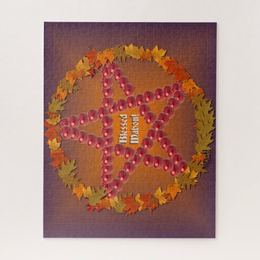 Puzzle Mabon Pentacle (Vertical)