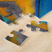 Puzzle Macao bleu et jaune (Côté)