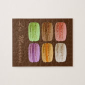 Puzzle Macarons français - pastels multicolores (Horizontal)
