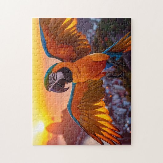 Puzzle Macaw (Vertical)