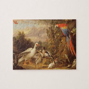 Puzzle Macaw, Canards, perroquets et autres oiseaux sur u