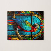 Puzzle Macaw en verre tendu (Horizontal)
