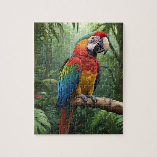 Puzzle Macaw Parrot (Vertical)