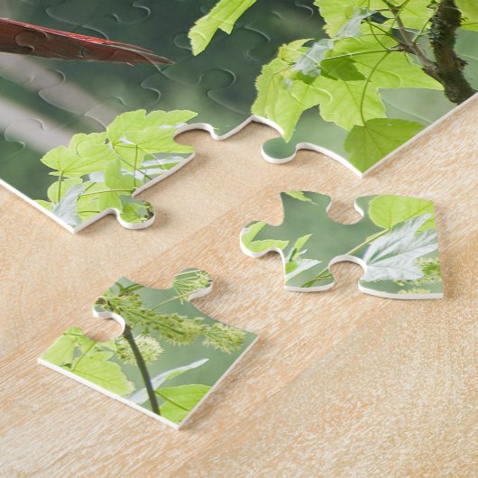 Puzzle Macaws à ailes vertes (Côté)