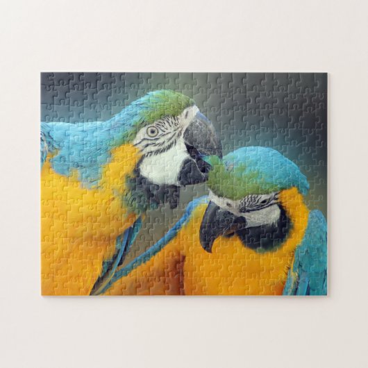 Puzzle Macaws in love (Horizontal)