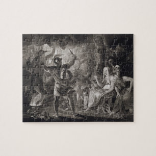 Puzzle Macbeth, les trois sorcières et Hecate dans l'acte