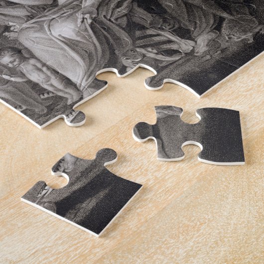 Puzzle Macbeth, les trois sorcières et Hecate dans l'acte (Côté)