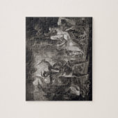Puzzle Macbeth, les trois sorcières et Hecate dans l'acte (Vertical)