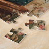 Puzzle Machine à écrire avec des fleurs (Côté)