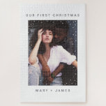 Puzzle Machine à écrire minimaliste | Joyeuse photo et ma<br><div class="desc">Machine à écrire minimaliste | Joyeux et marié Photo personnalisée adulte 1000  mariage puzzle puzzle</div>