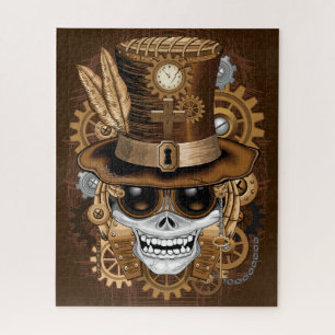 Puzzle Machine rétro Voodoo à vapeur crâne