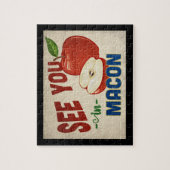 Puzzle Macon Georgia Apple - Vintage voyage (Vertical)