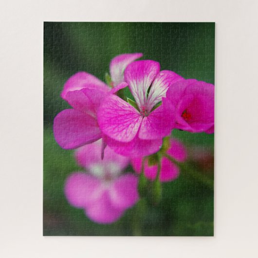 Puzzle macro de fleur rose (Vertical)