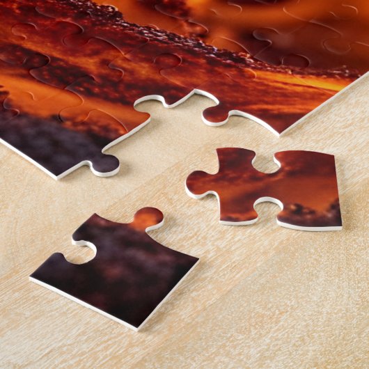 Puzzle macro Flamme d'incendie (Côté)