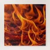 Puzzle macro Flamme d'incendie (Vertical)