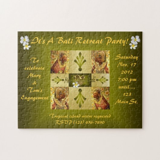 Puzzle Mad About Bali Invitation (Horizontal)