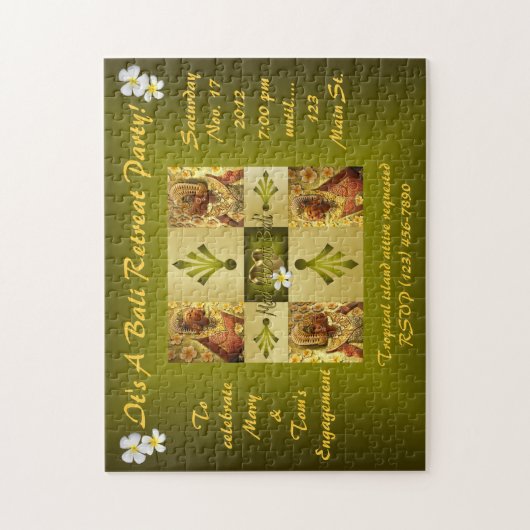 Puzzle Mad About Bali Invitation (Vertical)