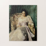Puzzle Madame Agnew de Lochnaw<br><div class="desc">Peinture impressionniste américaine vintage "Madame Agnew de portrait de Lochnaw" par John Singer Sargent,  1892-93.</div>
