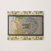 Puzzle Madame assise dans un pavillon avec des préposés, (Horizontal)