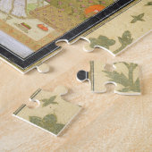 Puzzle Madame assise dans un pavillon avec des préposés, (Côté)