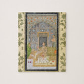 Puzzle Madame assise dans un pavillon avec des préposés, (Vertical)