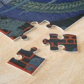 Puzzle Madame avec un dragon (litho de couleur) (Côté)