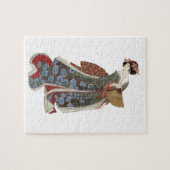 Puzzle Madame avec une fan (Horizontal)