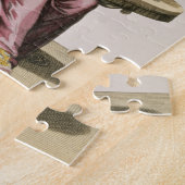 Puzzle Madame Taking Coffee, plat de mode, c.1695 (Côté)