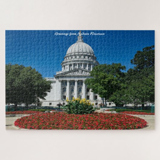Puzzle Madison Wisconsin. voeux de Noël Jigsaw Puzz (Horizontal)