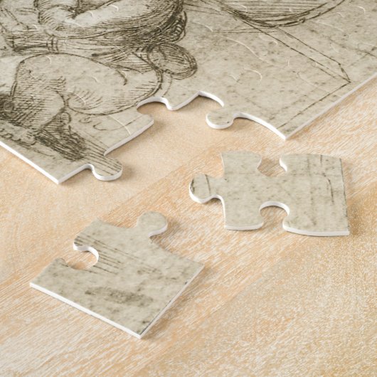 Puzzle Madonna, Christ et Saint Jean Baptiste par Rapahel (Côté)