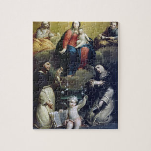 Puzzle Madonna du chapelet avec solides solubles