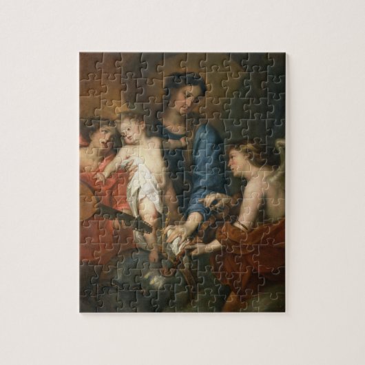 Puzzle Madonna et enfant avec des anges (Vertical)