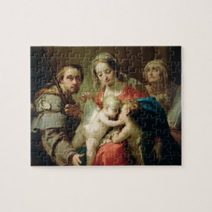 Puzzle Madonna et enfant avec des saints John, Anna et