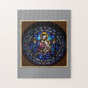Puzzle Madonna Et Enfant Décorées