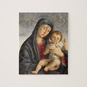 Puzzle Madonna et enfant (huile sur le panneau) 2