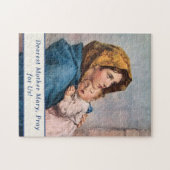 Puzzle Madonna personnalisable avec Christ Child (Horizontal)