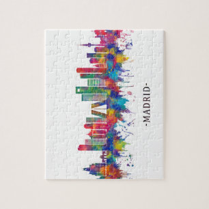 Puzzle Madrid Espagne Skyline