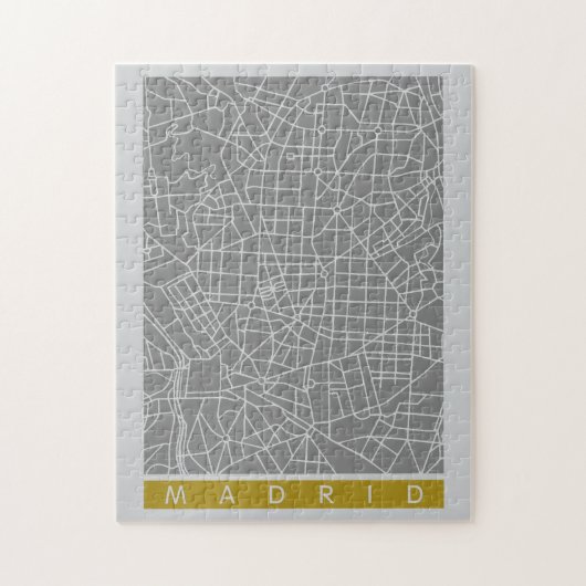 Puzzle Madrid map (Vertical)
