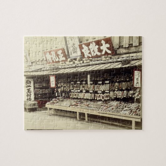 Puzzle Magasin de chaussure à Kyoto, c.1890 (photo (Horizontal)