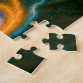 Puzzle Mage contrôlant l'espace dans une peinture à l'hui (Côté)