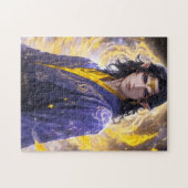 Puzzle Mage de feu elfique Art de fantasy magique (Horizontal)
