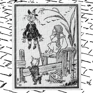 Puzzle Mage de l'Oz vintage, Dorothy Toto rencontre l'épo